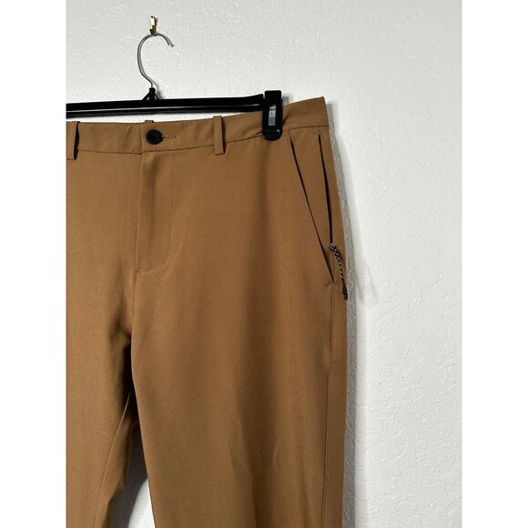 FLX Mens Urban Commuter Dynamic Stretch Tan Performance Golf  PANTS 36X32 - Picture 3 of 7